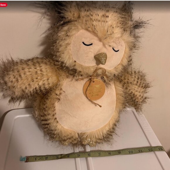 Little Toasties Owl Heat & Hug Plush "Boo" the Owl - Picture 3 of 3